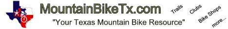MountainBikeTx.com horizontal banner - White